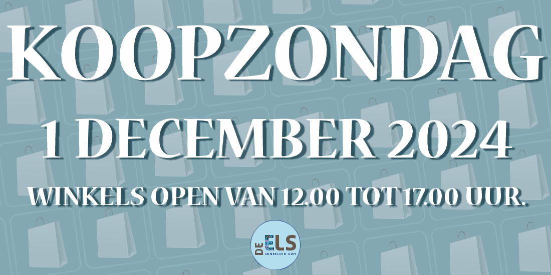 Koopzondag 1 december 2024