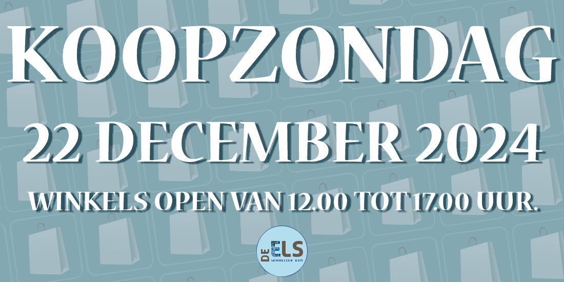 Koopzondag 22 december 2024